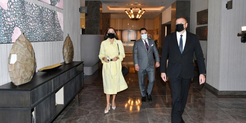 Prezident İlham Əliyev “Courtyard by Marriott Baku” otelinin açılışında iştirak edib 
