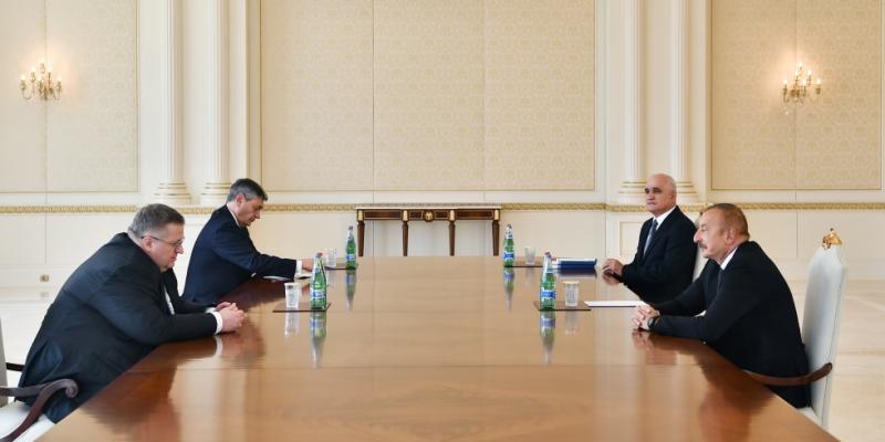 Президент Ильхам Алиев принял заместителя премьер-министра Российской Федерации