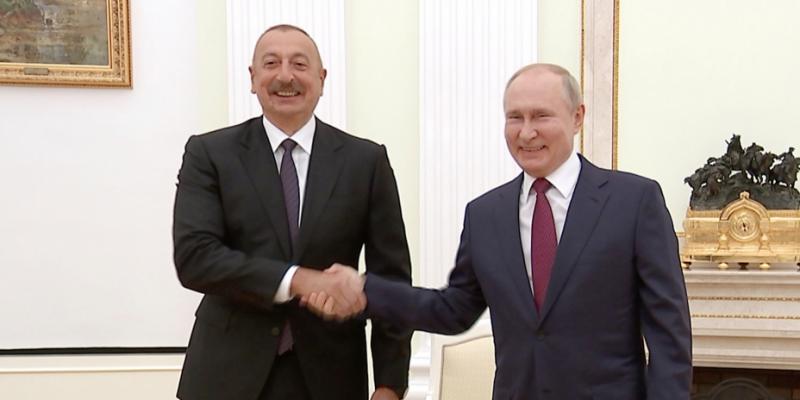 Рабочий визит Президента Азербайджана Ильхама Алиева в Россию В Москве состоялась встреча президентов Азербайджана и России