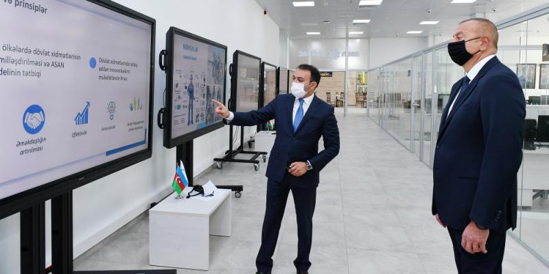 Президент Ильхам Алиев принял участие в открытии Бакинского центра ASAN xidmət номер 6