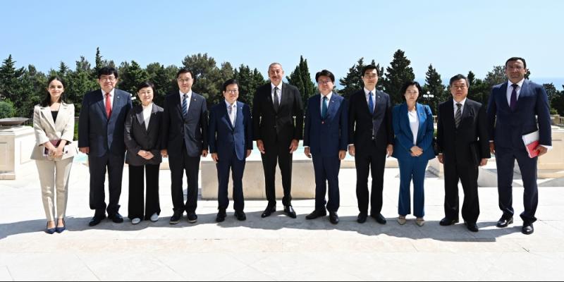 President Ilham Aliyev received delegation led by Speaker of Republic of Korea National Assembly