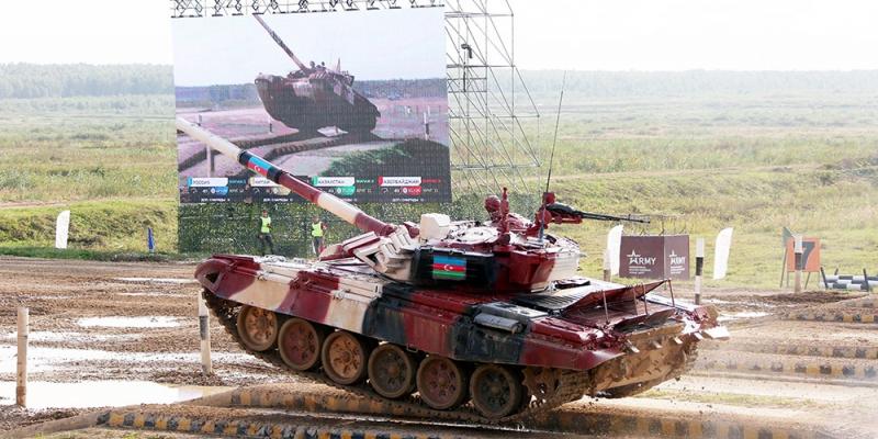 Проходит полуфинал конкурса «Танковый биатлон»