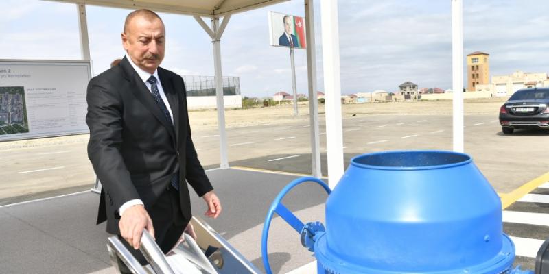 В городе Сумгайыт в рамках проекта льготного жилья заложен фундамент очередного жилого комплекса