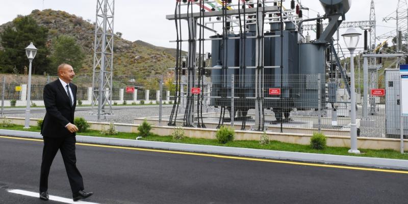 “Azərenerji” ASC-nin 110/35/10 kV-luq “Zəngilan” yarımstansiyası istifadəyə verilib