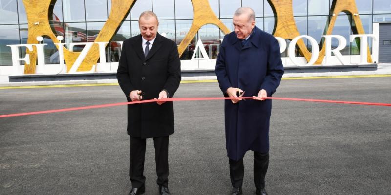 Состоялось открытие Физулинского международного аэропорта В церемонии открытия приняли участие президенты Ильхам Алиев и Реджеп Тайип Эрдоган