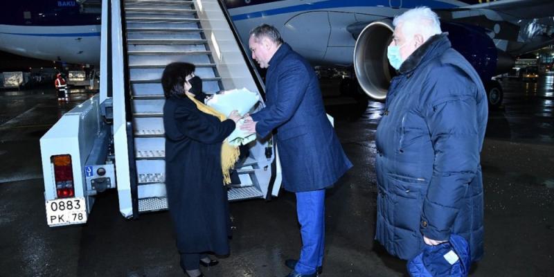 Парламентская делегация под руководством председателя Милли Меджлиса Сахибы Гафаровой прибыла с визитом в Санкт-Петербург