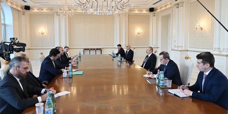 President Ilham Aliyev received Iranian foreign minister