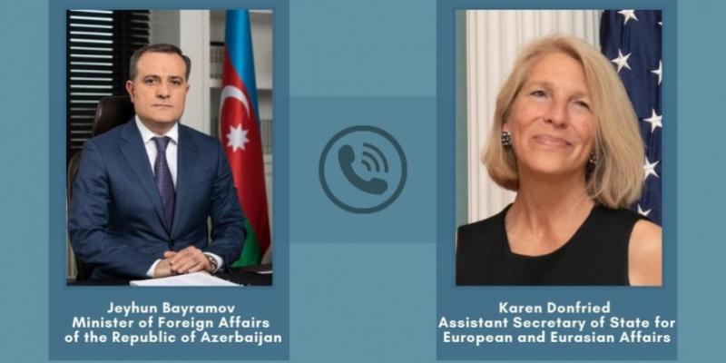 US Assistant Secretary of State updated about provocation committed by Armenia in direction of Kalbajar