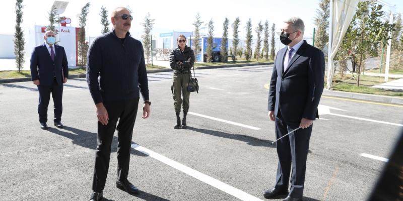 President Ilham Aliyev laid foundation for two enterprises in Aghdam Industrial Park