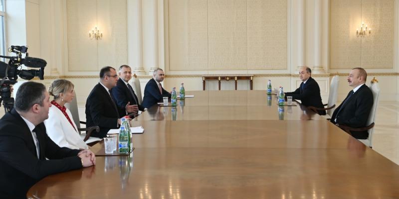 President Ilham Aliyev received delegation led by Justice Minister of Georgia