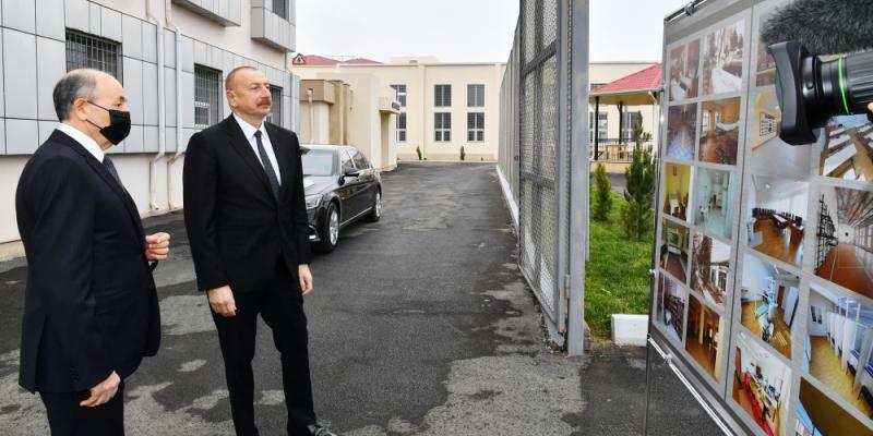 Prezident İlham Əliyev Bakıda yeni inşa edilmiş müasir penitensiar müəssisələrdə yaradılan şəraitlə tanış olub