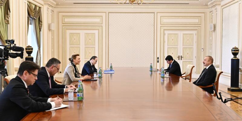 Президент Ильхам Алиев принял делегацию во главе с генеральным секретарем Совета Европы