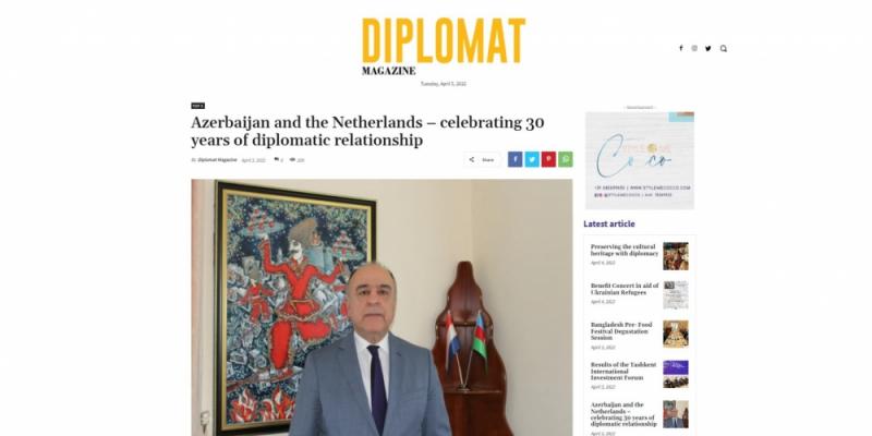 Azerbaijan and the Netherlands – celebrating 30 years of diplomatic relationship