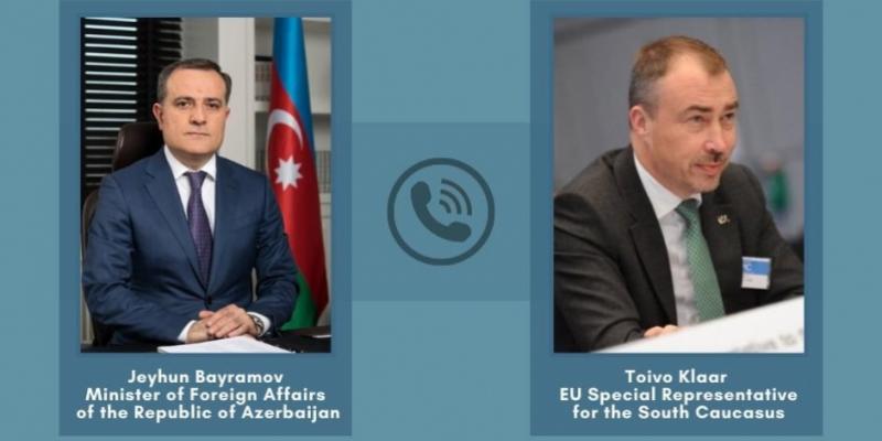 Состоялся телефонный разговор между министром иностранных дел Азербайджана и спецпредставителем ЕС по Южному Кавказу