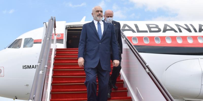 Albanian Prime Minister Edi Rama arrives in Azerbaijan for official visit