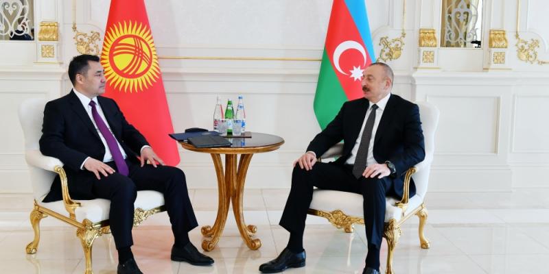 Состоялась встреча президентов Азербайджана и Кыргызстана один на один