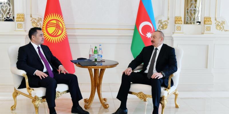 Azerbaijani, Kyrgyz presidents held one-on-one meeting