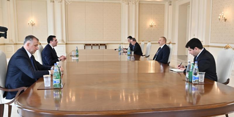 Президент Ильхам Алиев принял министра иностранных дел Грузии