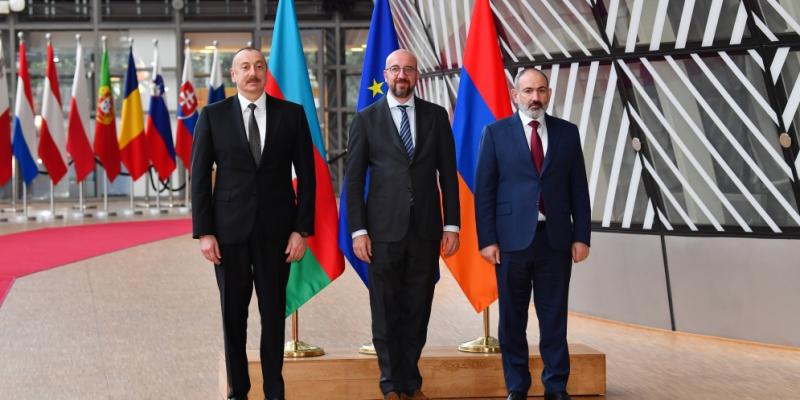 President Ilham Aliyev had meeting with President of European Council and Prime Minister of Armenia in Brussels