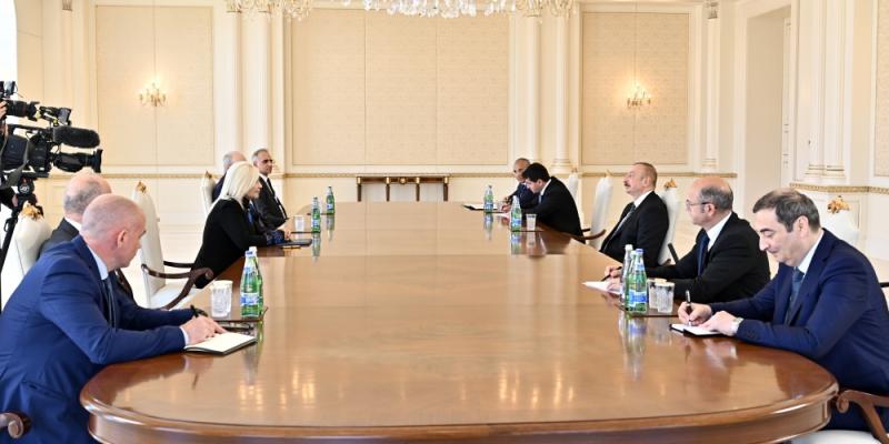 Prezident İlham Əliyev Serbiya Baş nazirinin müavinini qəbul edib