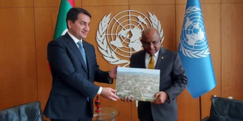 Assistant to Azerbaijani President meets with UN General Assembly President