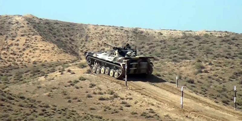Mechanized units carried out practical training exercises