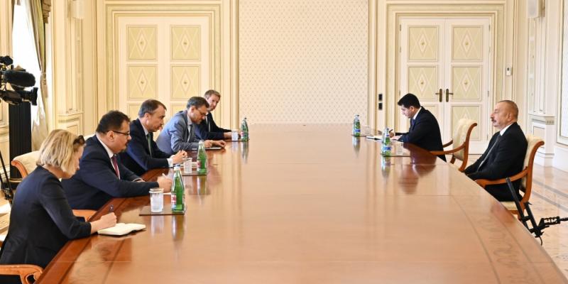 Президент Азербайджана Ильхам Алиев принял специального представителя Европейского Союза по Южному Кавказу