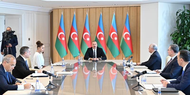 Под председательством Президента Ильхама Алиева состоялось совещание, посвященное итогам шести месяцев этого года