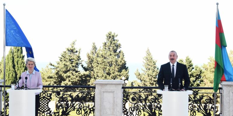 President Ilham Aliyev, President of European Commission made press statements