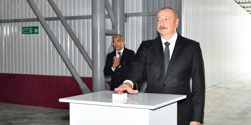 President Ilham Aliyev attended inauguration and groundbreaking ceremonies of new enterprises in Sumgayit Chemical Industry Park