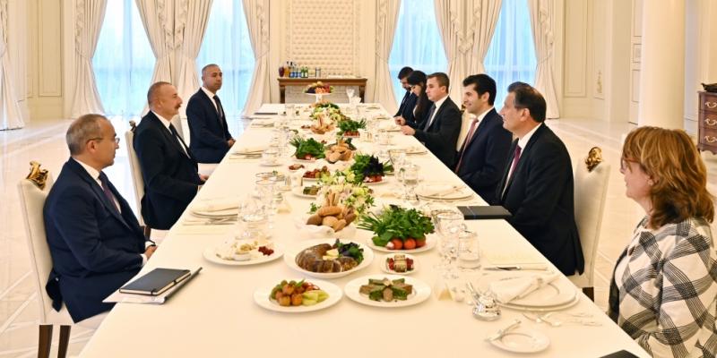 President Ilham Aliyev, Prime Minister of Bulgaria Kiril Petkov had joint working dinner 