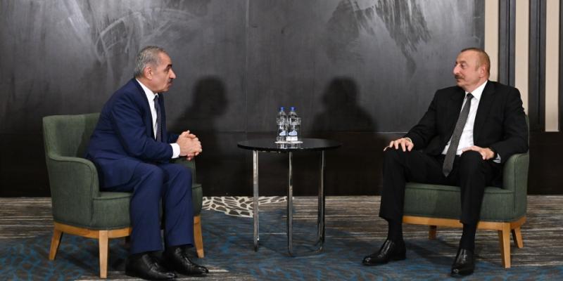 Президент Ильхам Алиев принял в Конье премьер-министра Палестины
