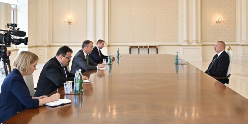 Президент Азербайджана Ильхам Алиев принял специального представителя Европейского Союза по Южному Кавказу