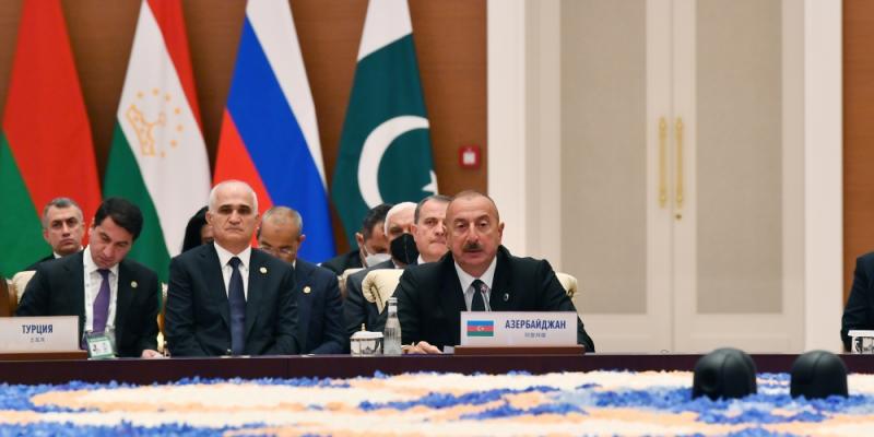 В Самарканде проходит Саммит стран-членов Шанхайской организации сотрудничества Президент Азербайджана Ильхам Алиев выступил на саммите