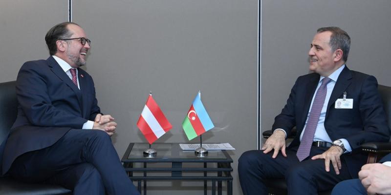 Джейхун Байрамов проинформировал федерального министра по европейским и международным делам Австрии о провокациях Армении