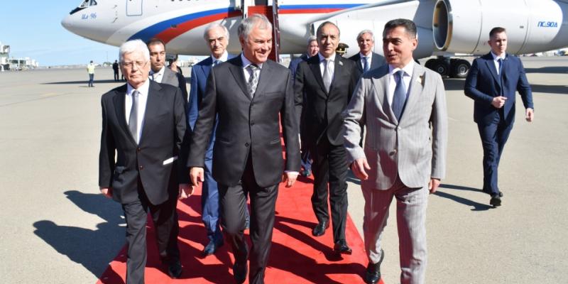 Chairman of Russian State Duma embarks on official visit to Azerbaijan