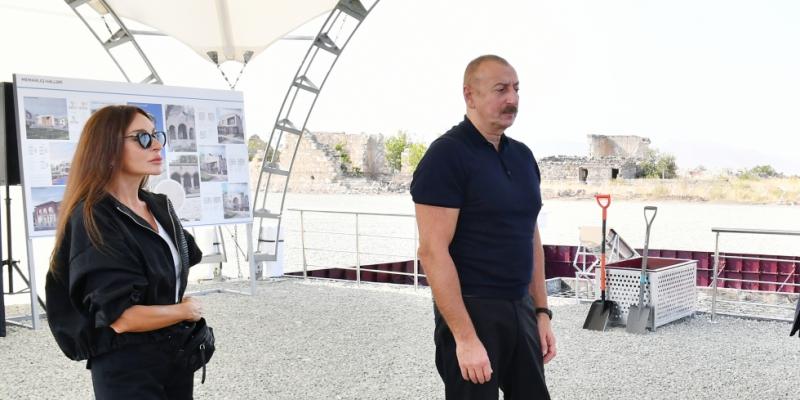 President Ilham Aliyev and First Lady Mehriban Aliyeva visited Aghdam district