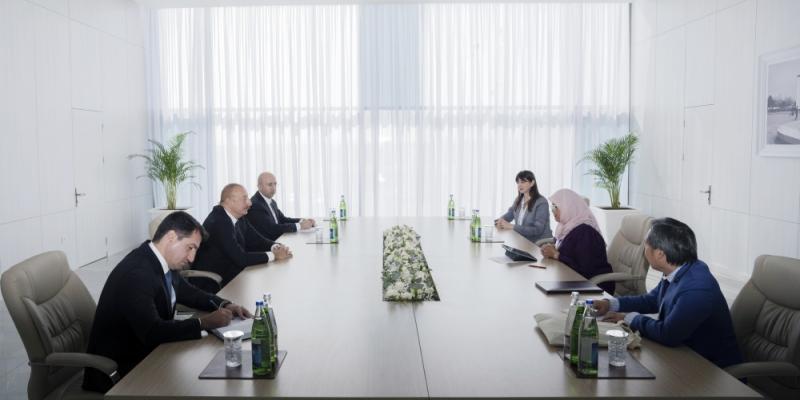 President Ilham Aliyev received Executive Director of UN Human Settlements Programme