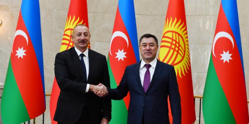 В Бишкеке состоялась церемония официальной встречи Президента Ильхама Алиева
