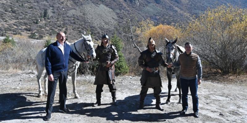 Cultural program was organized in Ala-Archa State Natural Park in Bishkek  Azerbaijani, Kyrgyz presidents attended the event