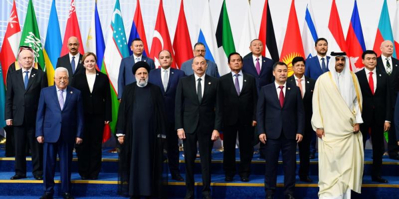 Plenary session of 6th Summit of Conference on Interaction and Confidence Building Measures in Asia gets underway in Astana. President Ilham Aliyev attends the plenary session