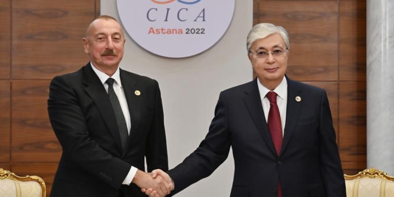 President Ilham Aliyev met with President of Kazakhstan Kassym-Jomart Tokayev in Astana