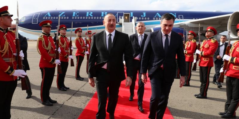 President Ilham Aliyev arrived in Georgia for working visit 