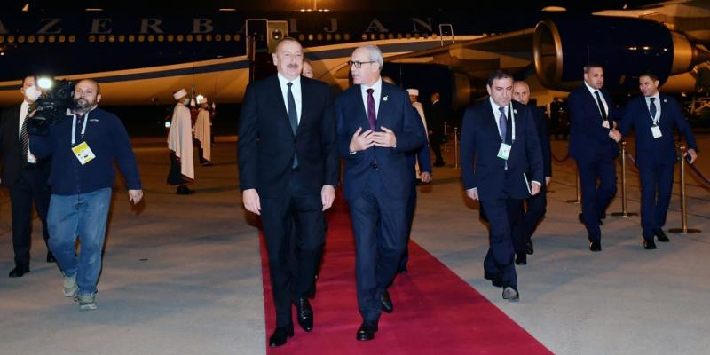 President Ilham Aliyev arrived in Algeria for visit