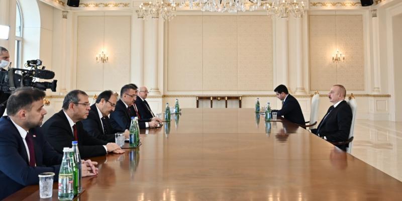 President Ilham Aliyev received Vice President of Turkiye