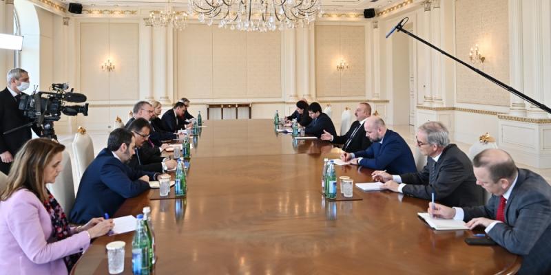 President Ilham Aliyev received delegation led by Special Envoy of European Union for Eastern Partnership
