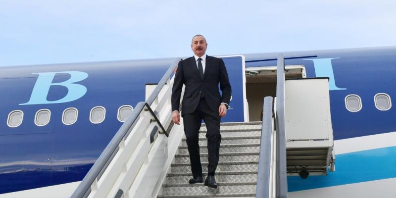 Президент Азербайджана Ильхам Алиев прибыл с официальным визитом в Сербию