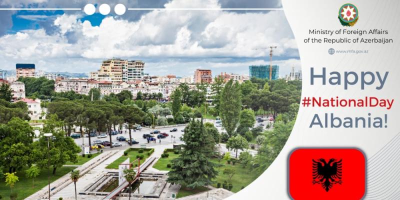 МИД Азербайджана поздравил Албанию по случаю национального праздника