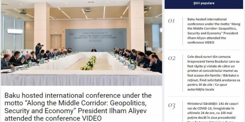 Romanian and Bulgarian media outlets highlight President Ilham Aliyev’s remarks at ADA-hosted international conference