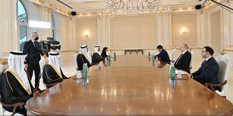 President Ilham Aliyev received Minister of Cabinet Affairs of United Arab Emirates